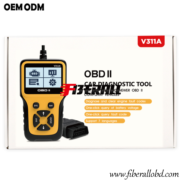 Strumento di diagnostica automatica portatile e lettore di codice motore OBD-II
